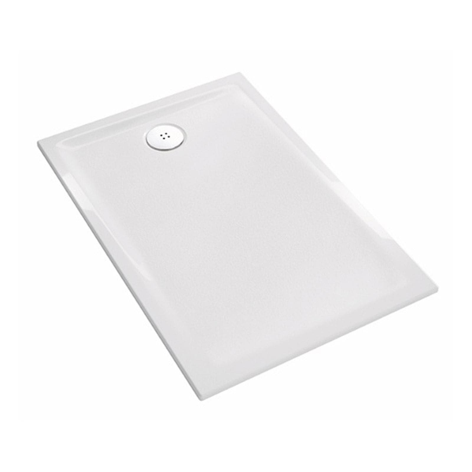 Piatto doccia 100x70 cm di Geberit in ceramica fire-clay antiscivolo bordi smaltati