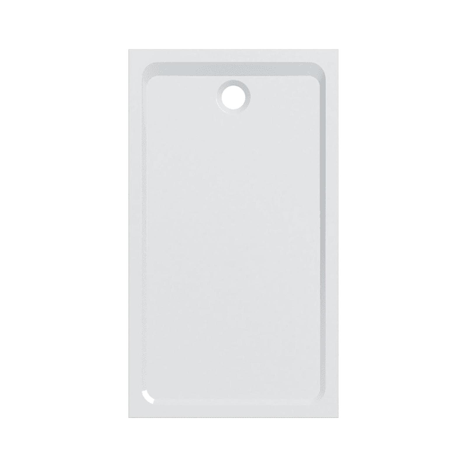 Piatto doccia 70x120 cm resin stone bianco satinato Serie Melua - Geberit