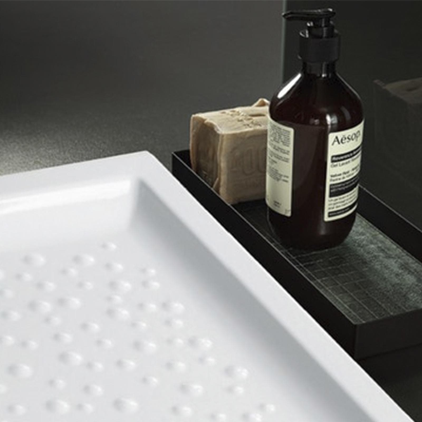 Piatto doccia 80x80 cm Geberit Bastia ceramica smaltata bianco lucido