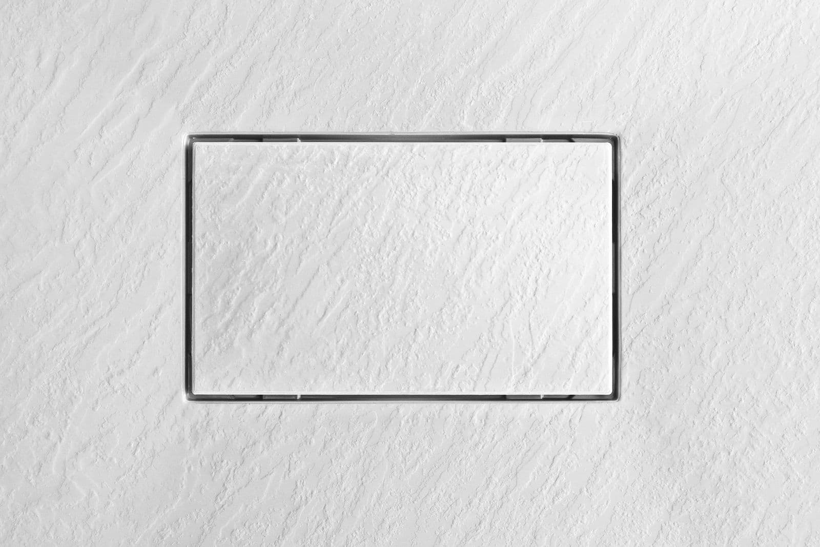 Piatto doccia 90x80 cm ultraslim riducibile bianco effetto pietra - Rok