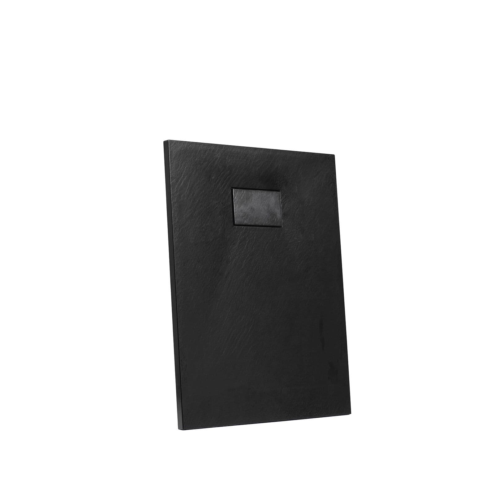 Piatto doccia 90x70 cm ultraslim riducibile nero effetto pietra - Rok