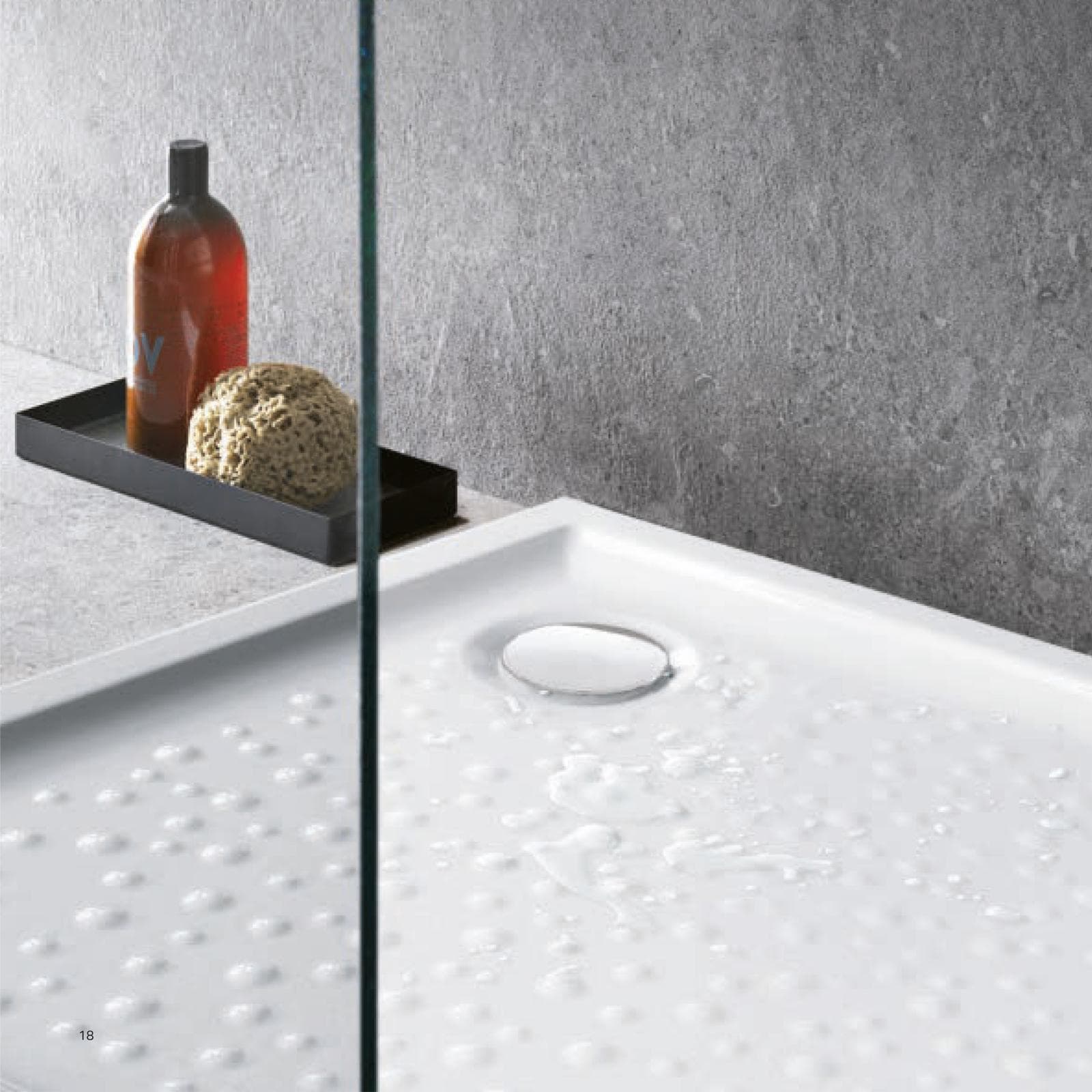 Piatto doccia 90x90 cm Geberit Bastia ceramica smaltata bianco lucido
