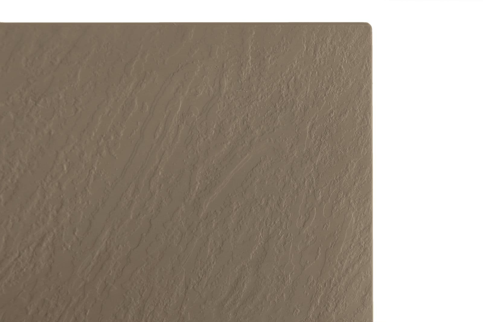 Piatto doccia 90x70 cm ultraslim riducibile cappuccino effetto pietra - Rok
