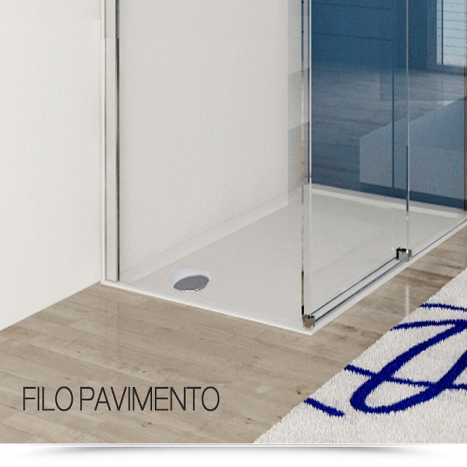 Piatto doccia 70x90 cm ultrapiatto altezza 3,5 cm in policril - Prist