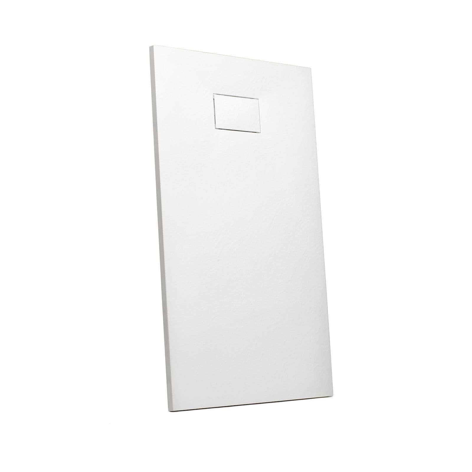 Piatto doccia 170x80 cm ultraslim riducibile bianco effetto pietra - Rok