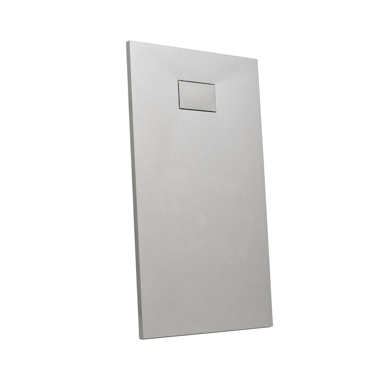 Piatto doccia 160x70 cm ultraslim riducibile grigio effetto pietra - Rok
