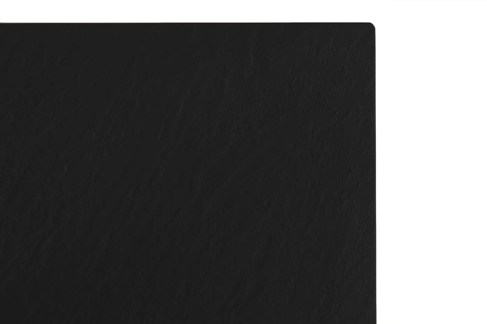 Piatto doccia 160x70 cm ultraslim riducibile nero effetto pietra - Rok