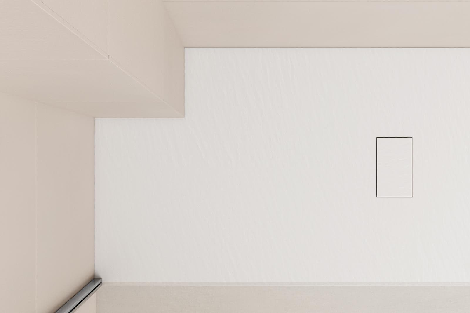 Piatto doccia 180x90 cm ultraslim riducibile bianco effetto pietra - Rok