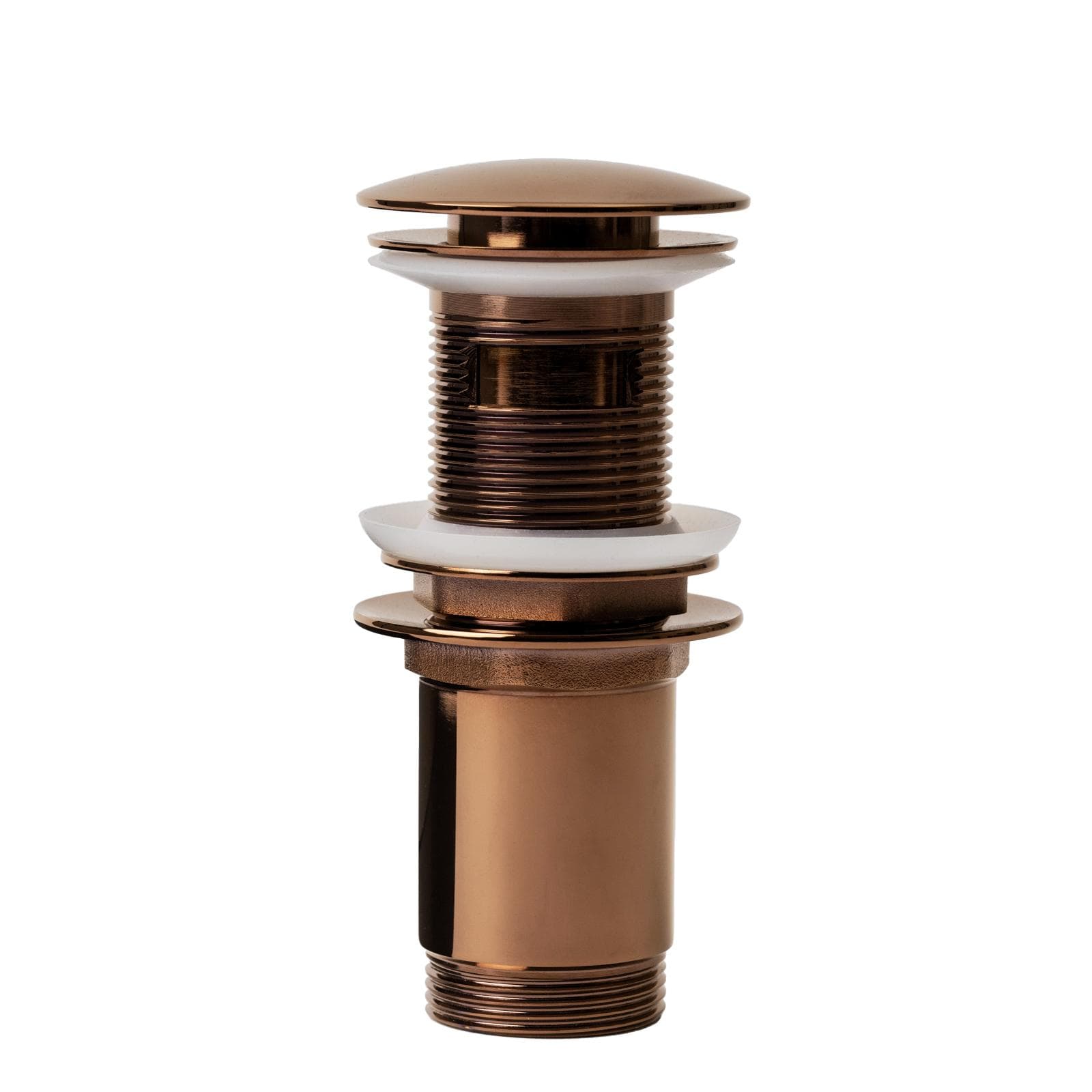Piletta click-clack universale 11h cm in ottone oro rosa lucido