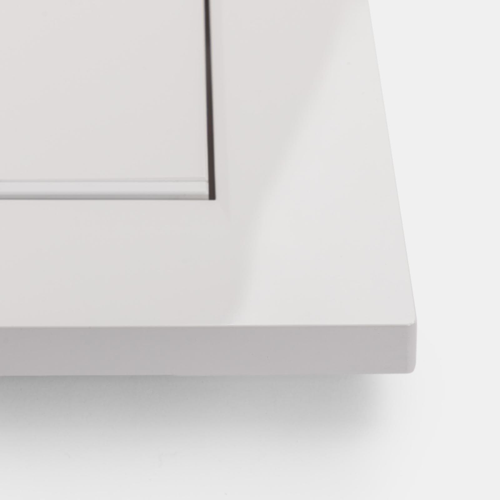 Placca doppio tasto Geberit bianco-bianco opaco - Sigma20 square