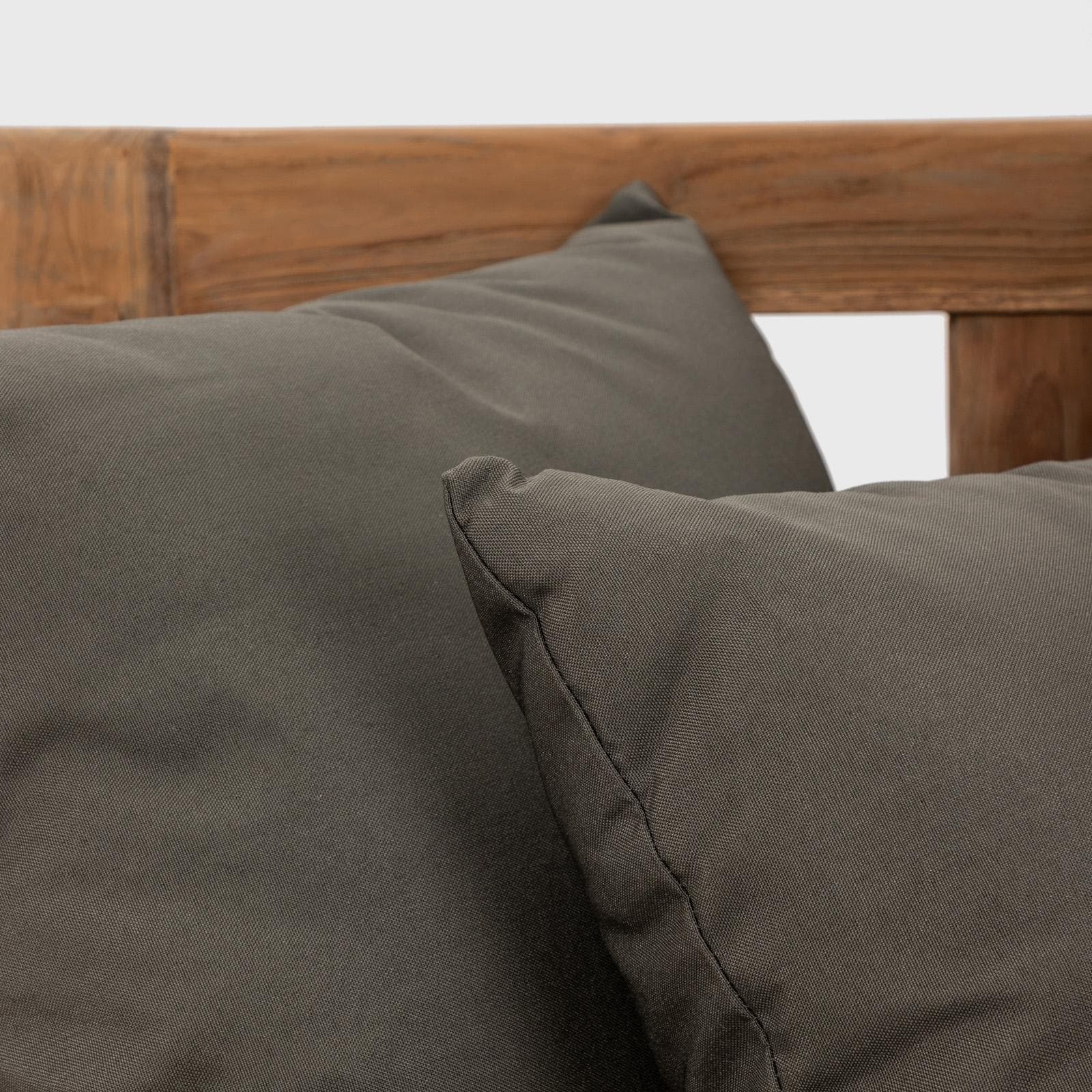 Poltrona da esterno in teak con cuscini antracite - Iguazu