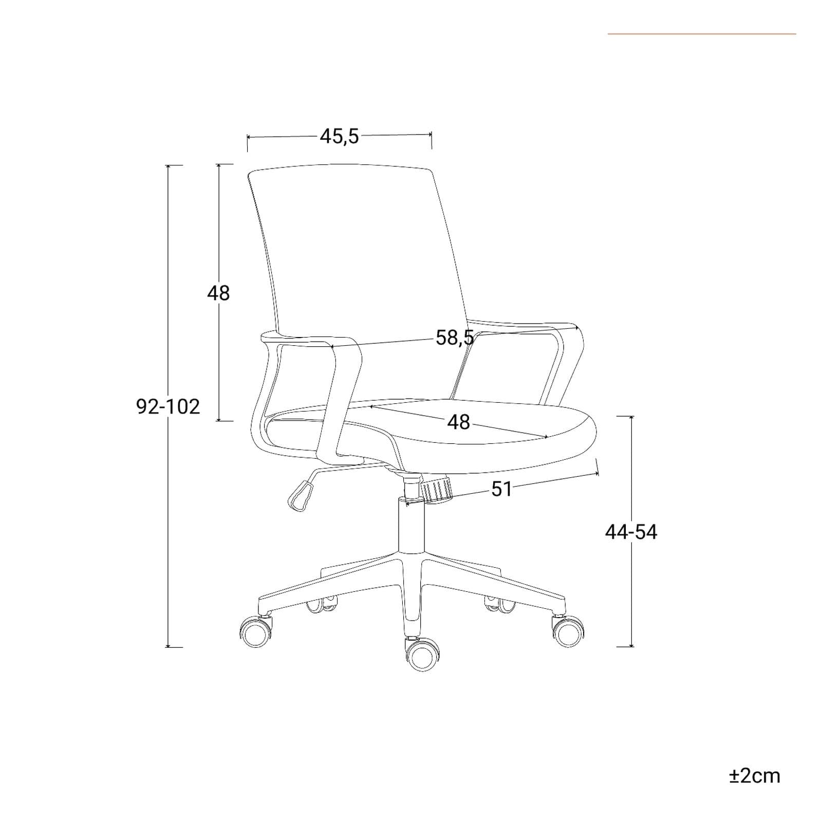 Poltrona da ufficio girevole in tessuto mesh grigio e antracite con struttura in nylon bianco - Gotica