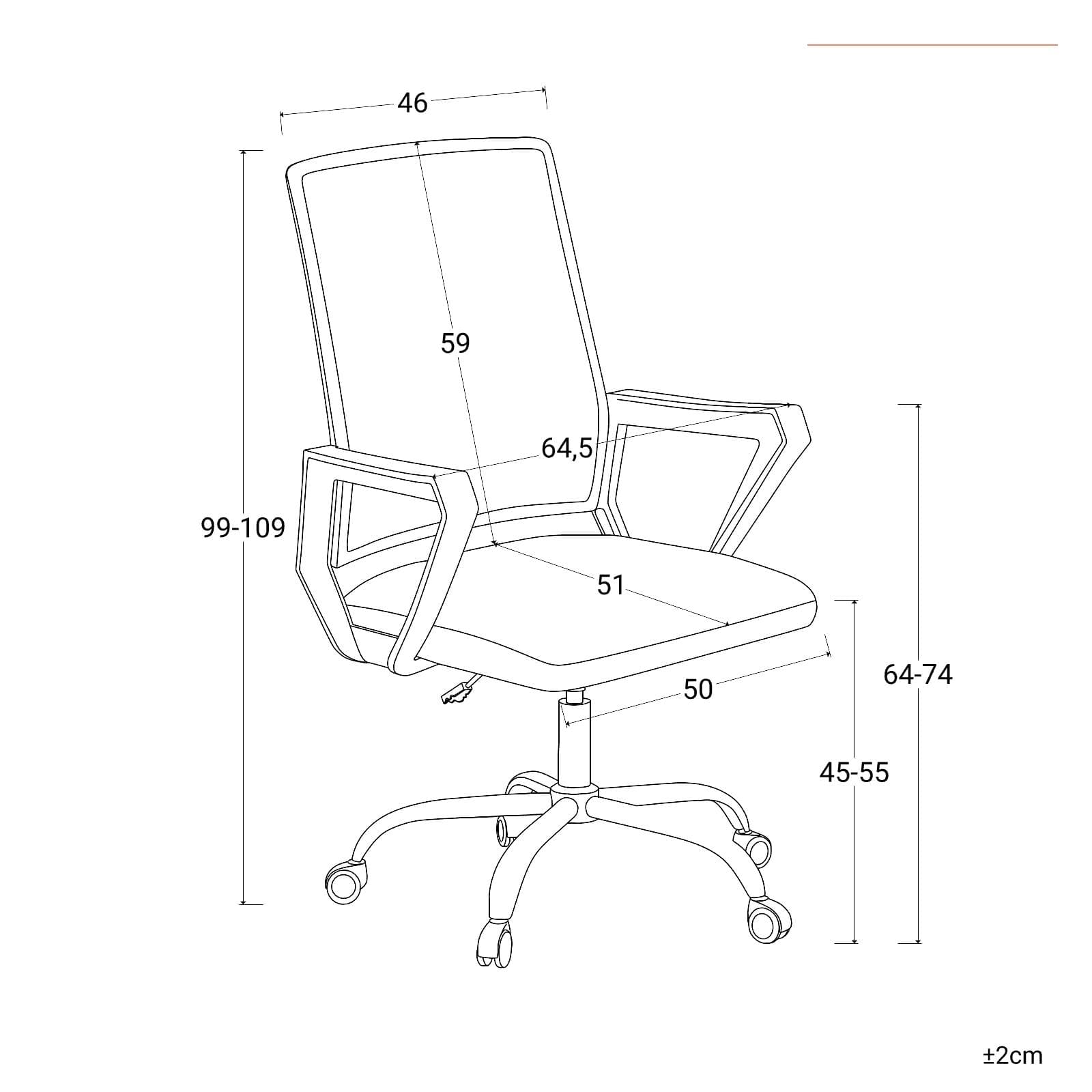Poltrona da ufficio girevole in tessuto mesh nero e schienale grigio con struttura cromo - Crest