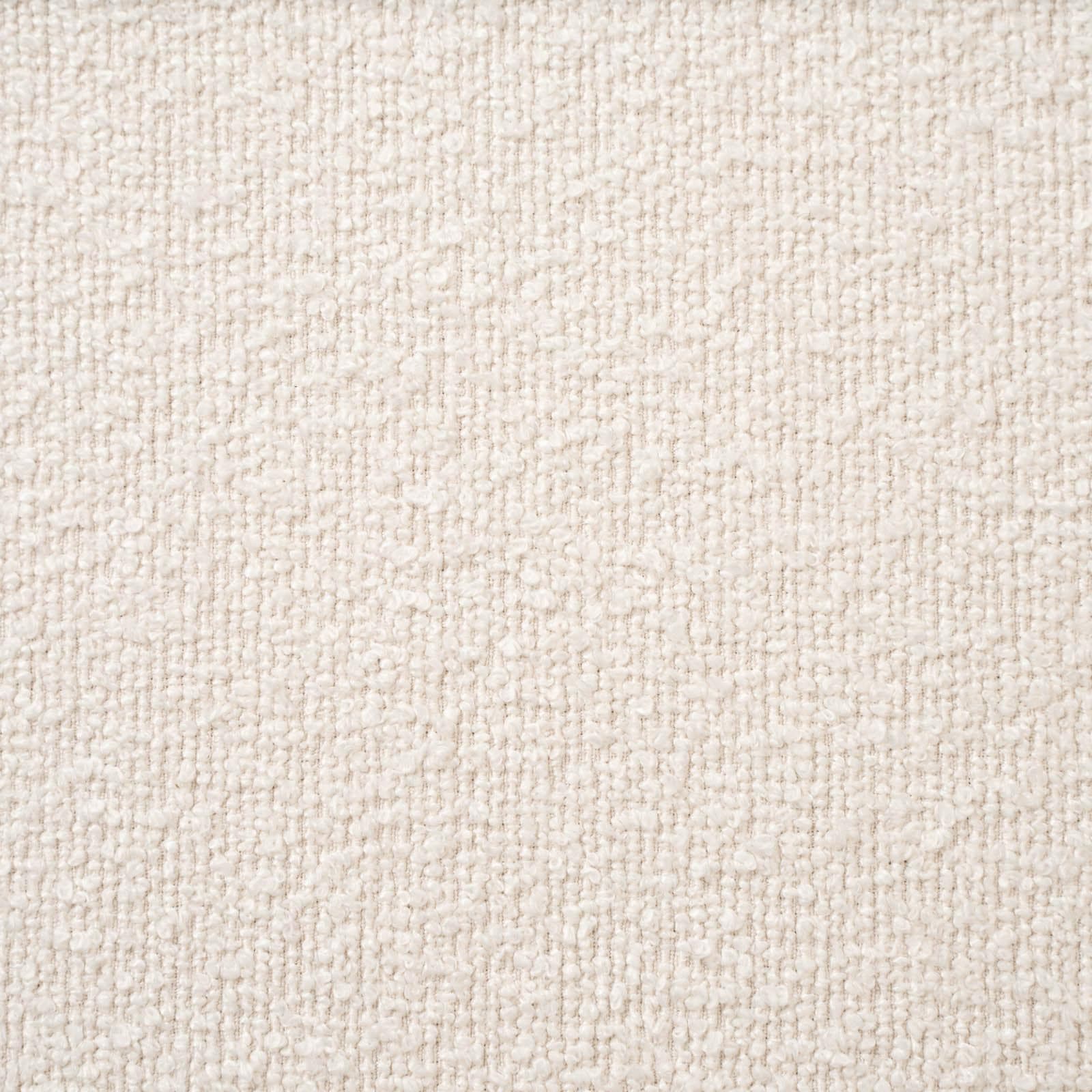 Poltrona in bouclé crema con gambe in legno - Dirla