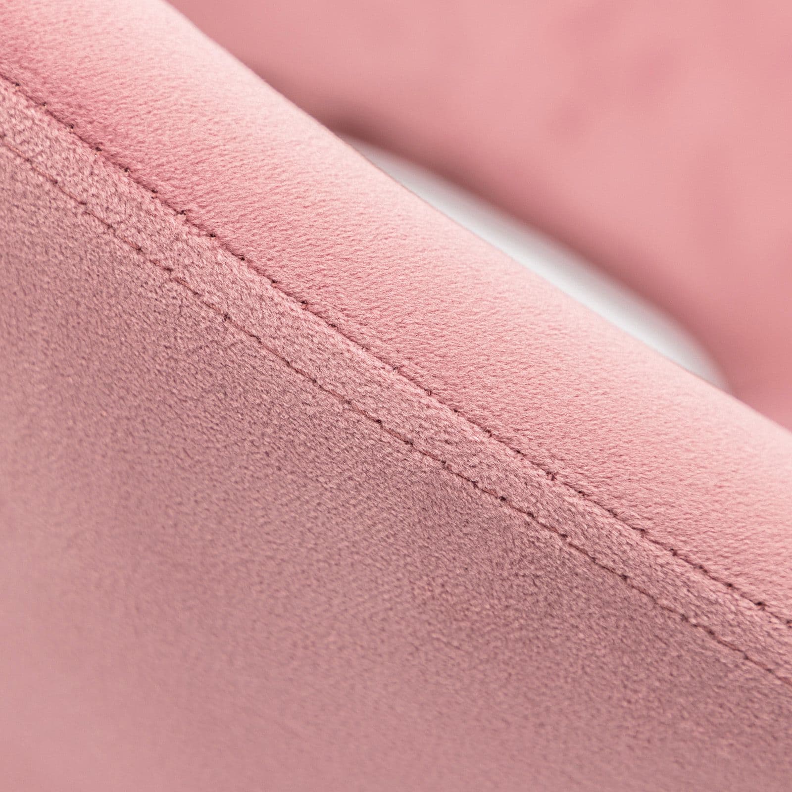 Poltrona in velluto rosa con schienale tondo e gambe oro - Cross