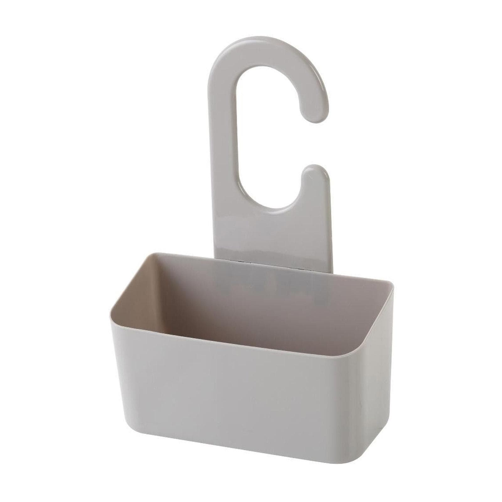 Portaoggetti per doccia con gancio in pvc tortora - Linea Fox