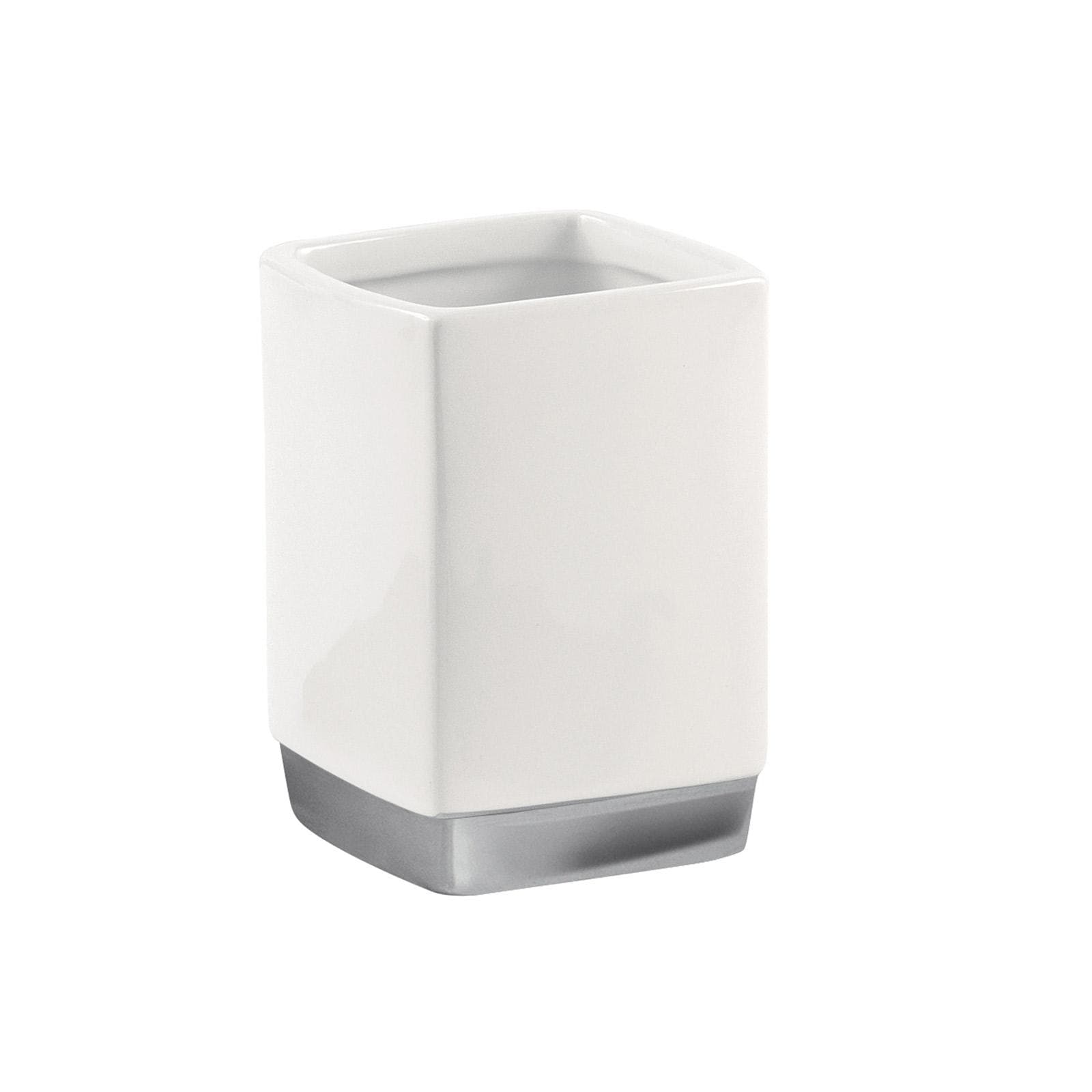 Portaspazzolini da appoggio in ceramica bianco - Lucy di Gedy