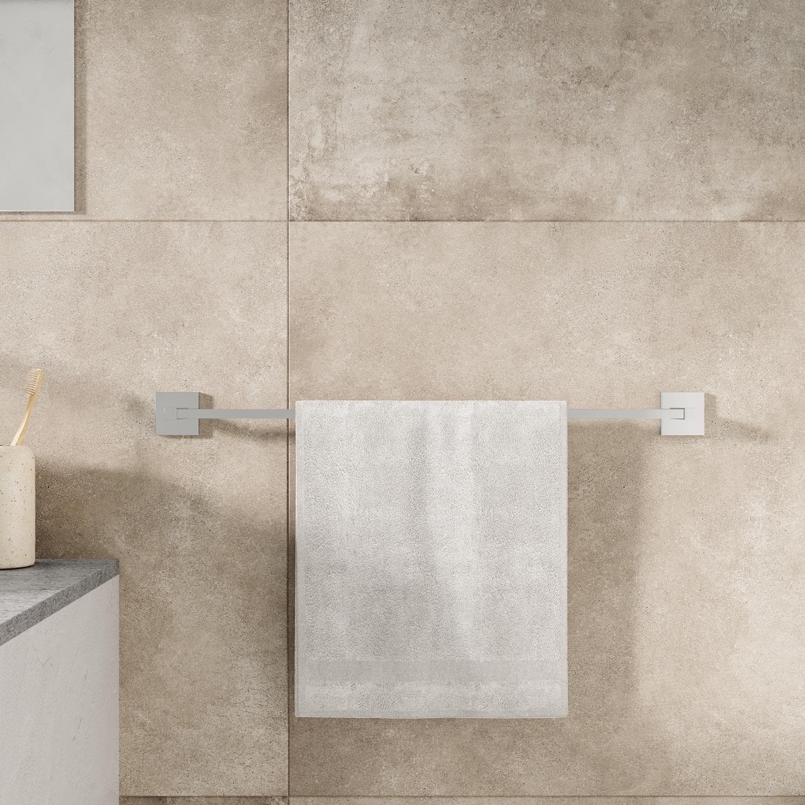 Portasalviette 57 cm in acciaio inox cromo - Clover