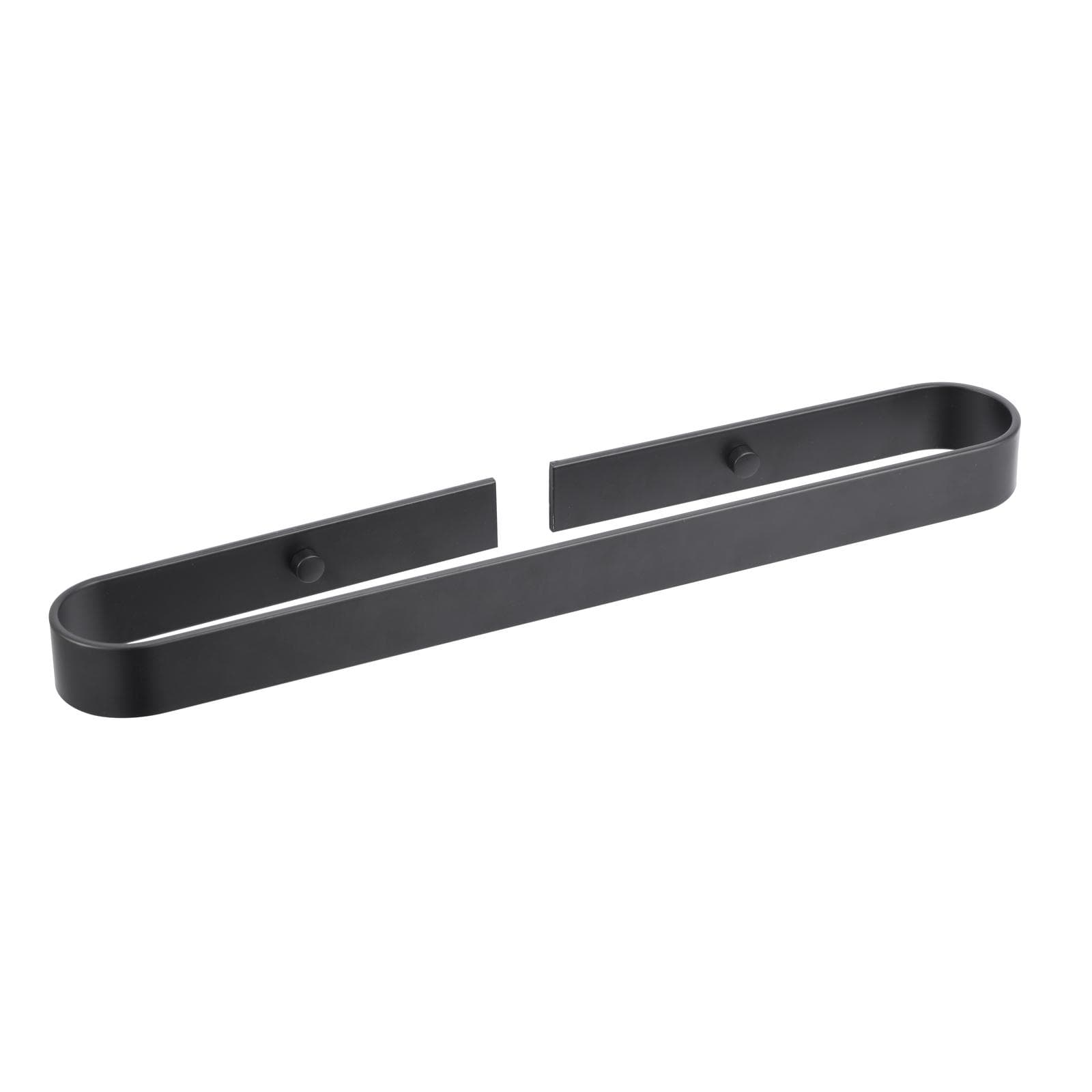 Portasalviette a muro 40 cm in alluminio nero opaco - Evolution