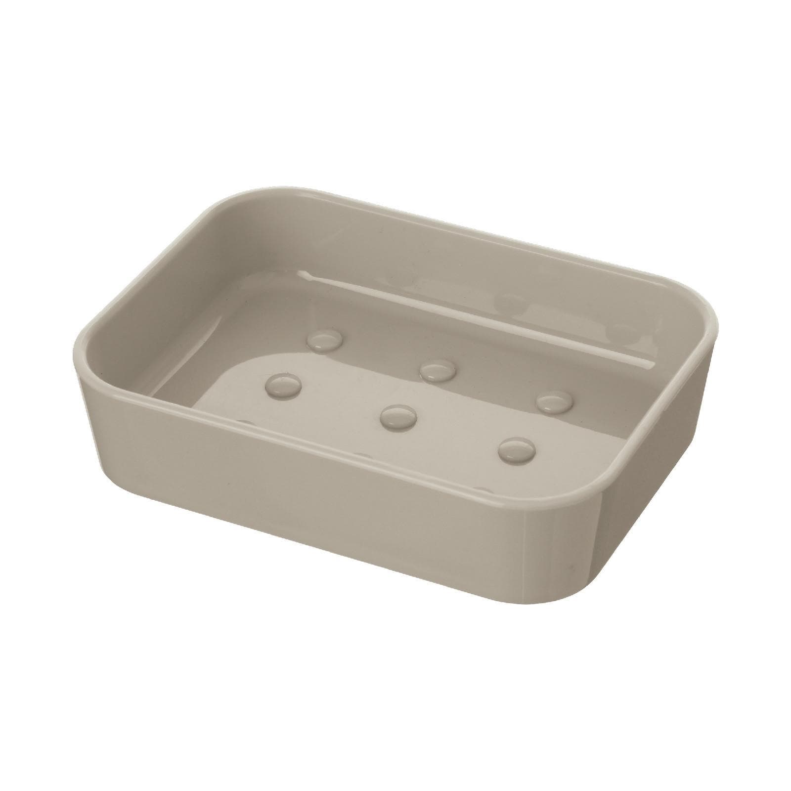 Portasapone da appoggio in plastica beige - Linea Star