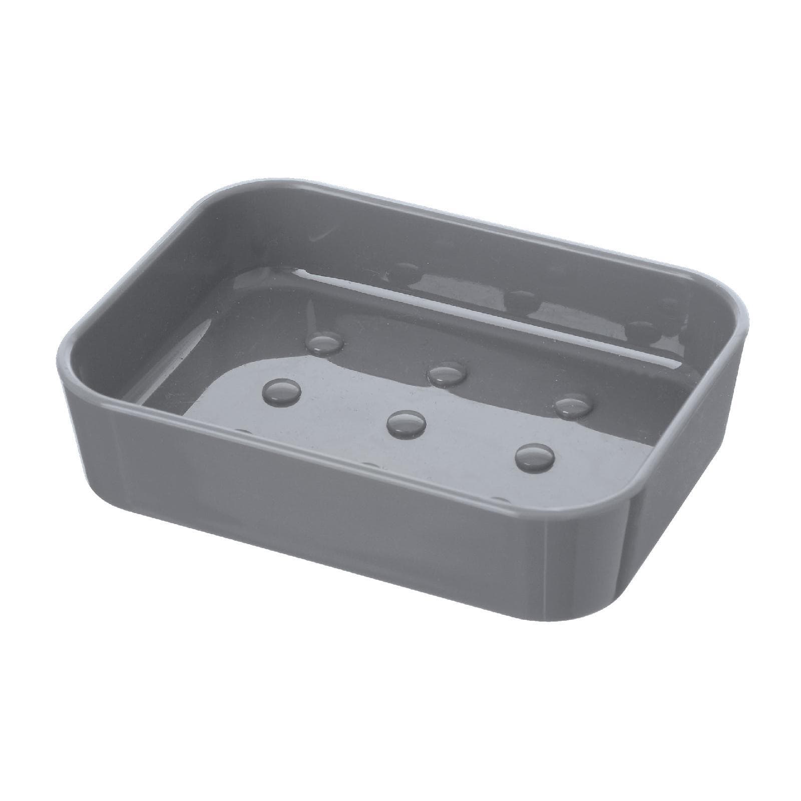 Portasapone da appoggio in plastica grigio - Linea Star