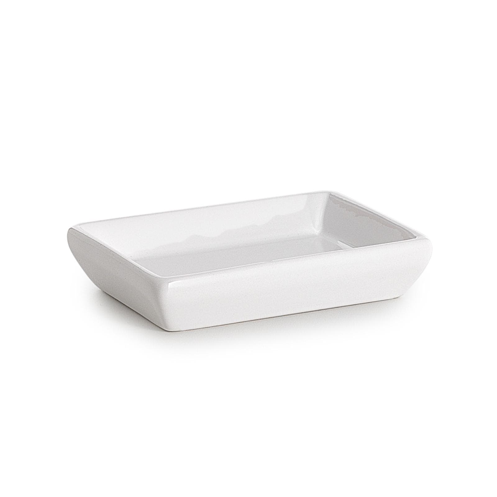 Portasapone in ceramica bianco lucido - Karima di Gedy