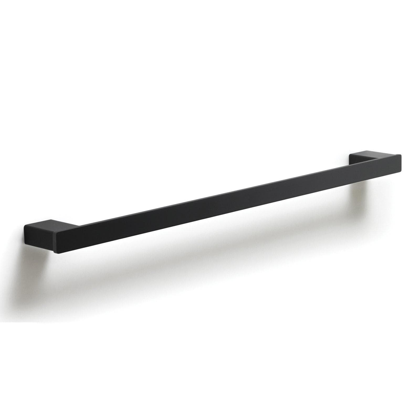 Portasalviette a muro 60 cm in alluminio e cromall nero opaco - Lounge di Gedy