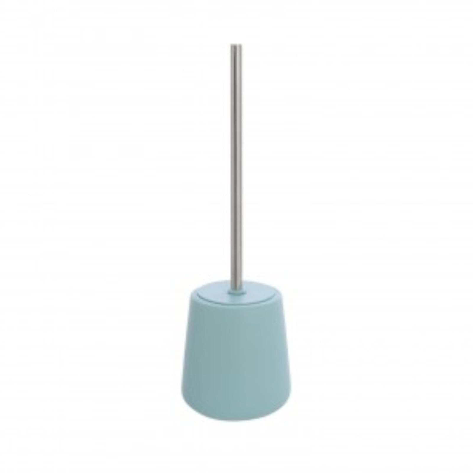 Portascopino da appoggio in ceramica acquamarina - Linea Sidney