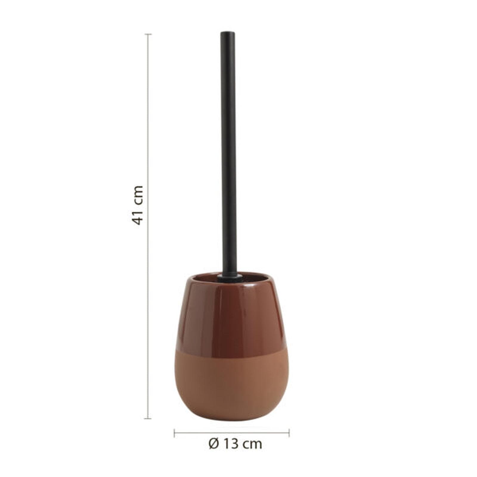 Portascopino da appoggio in ceramica terracotta - Wilma di Gedy
