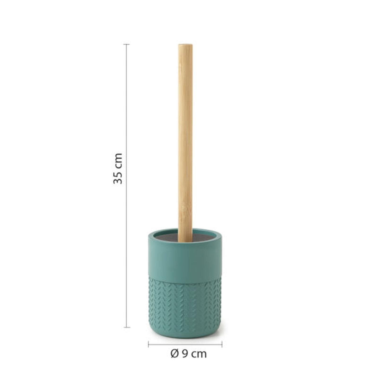 Portascopino da appoggio verde e bambù - Thea di Gedy