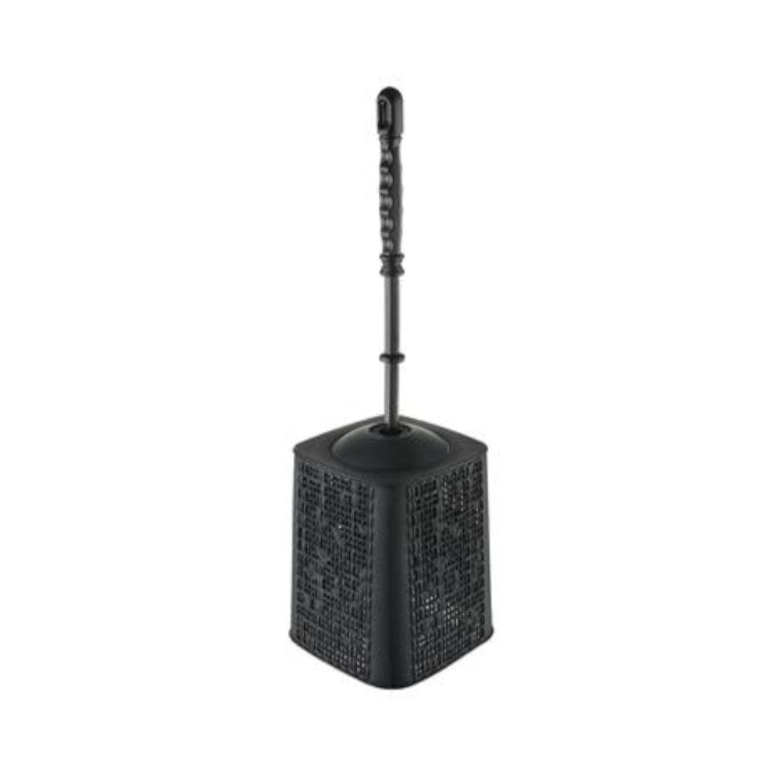 Portascopino da appoggio in abs nero - Serie Net