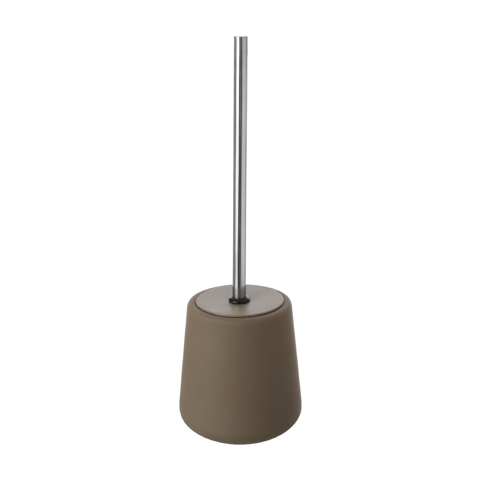 Portascopino da appoggio in ceramica tortora - Linea Sidney
