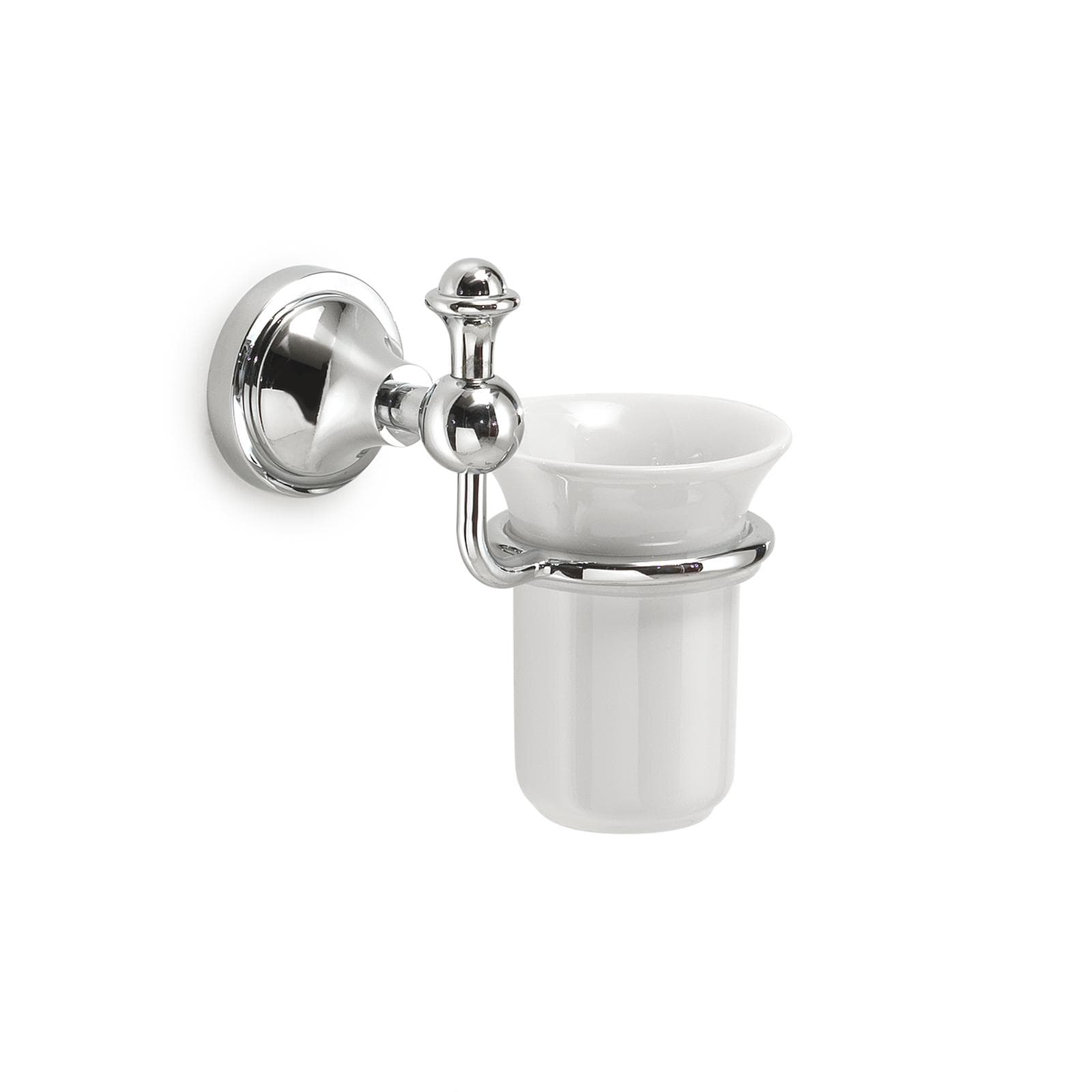 Portaspazzolini a muro in acciaio inox e ceramica - Nevis di Gedy