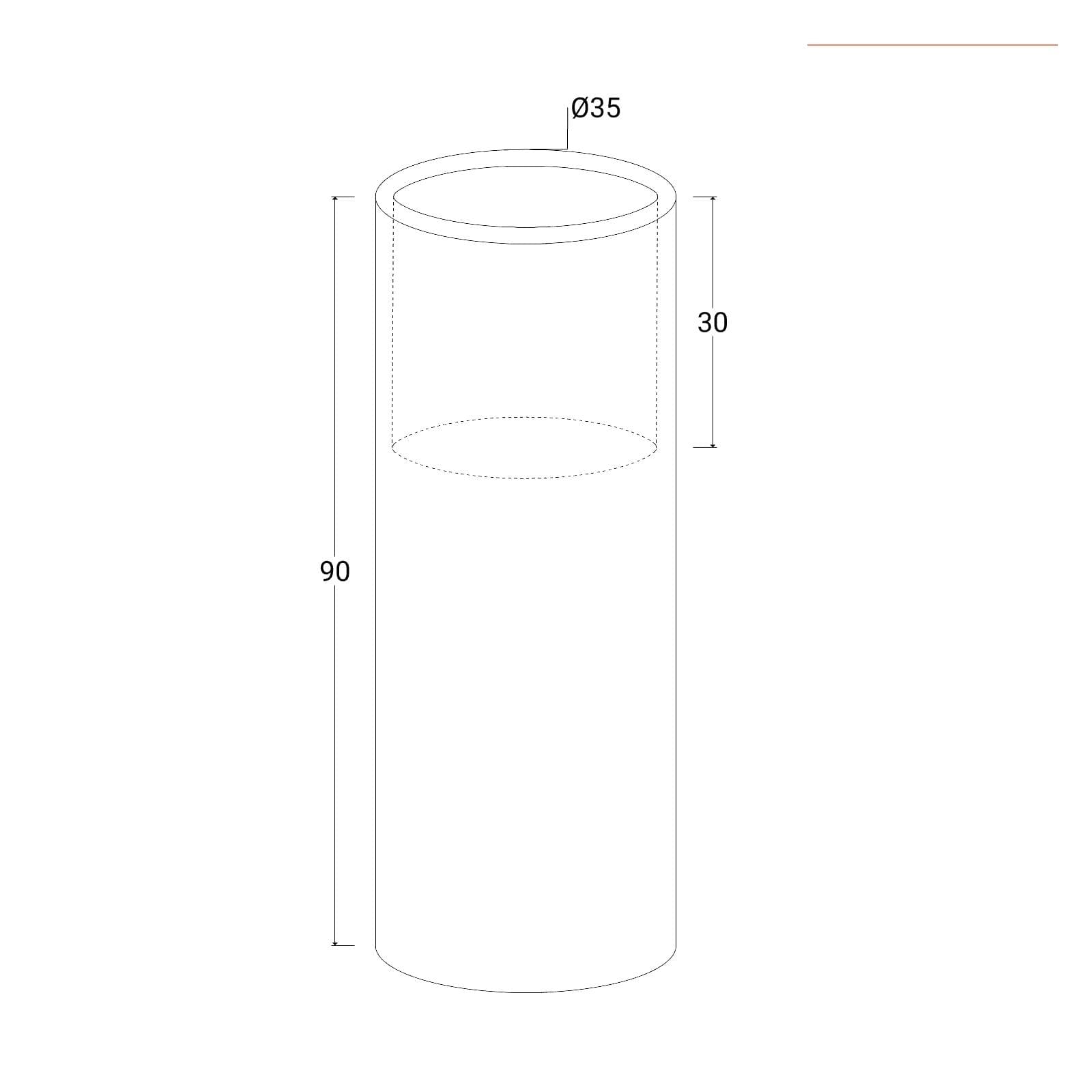 Portavaso da esterno 90 h cm in polietilene ocra - Contesly