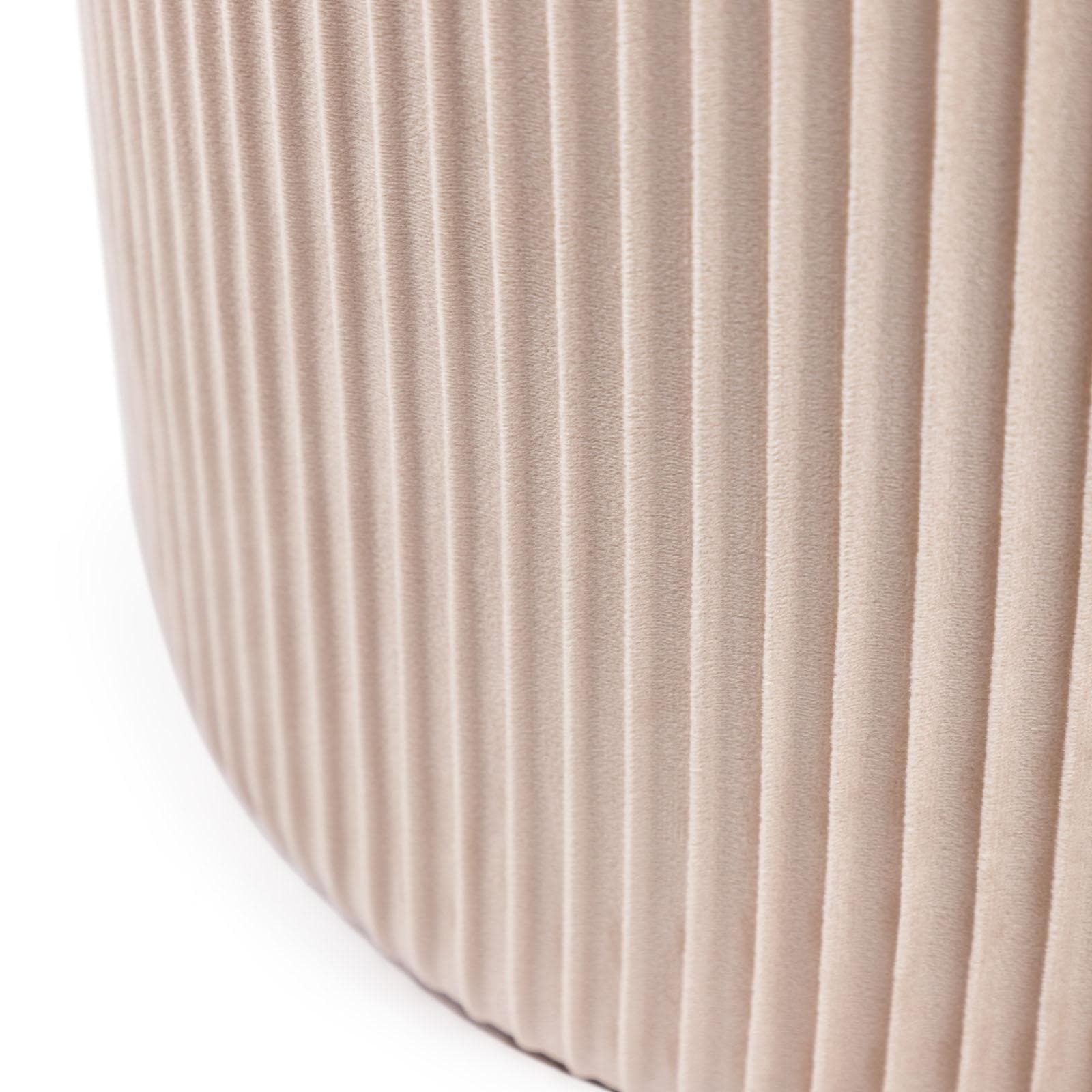 Pouf contenitore 36 cm in velluto crema - Scrat