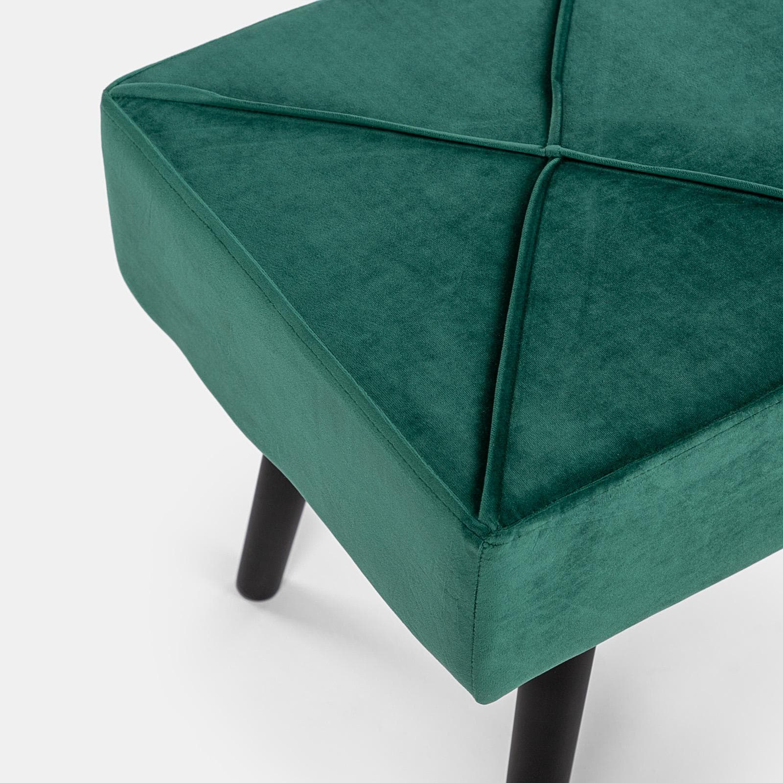 Panca in velluto 100 cm verde - Yago