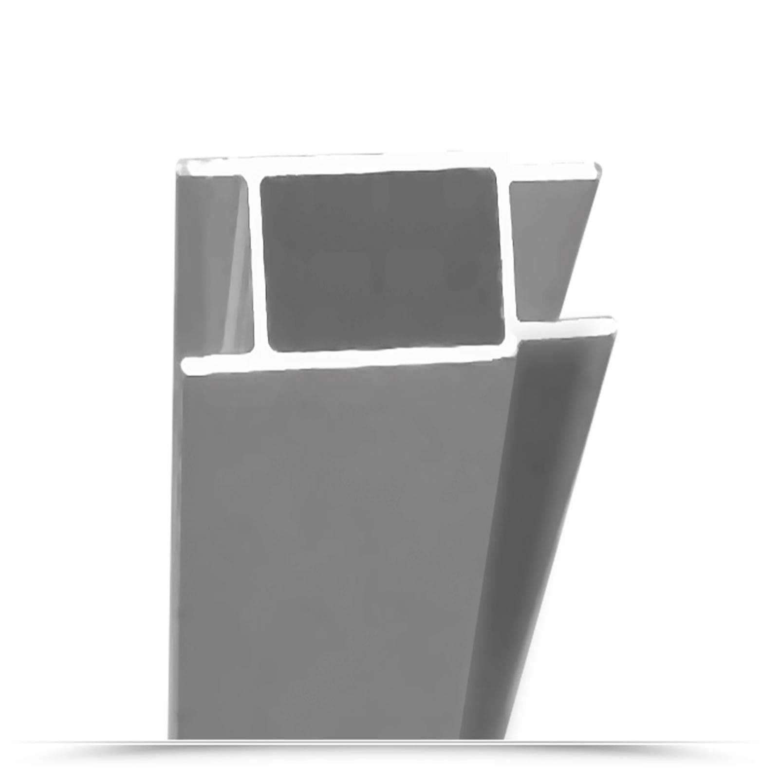 Profilo di estensione 3,5 cm in alluminio cromato per box doccia - Closet