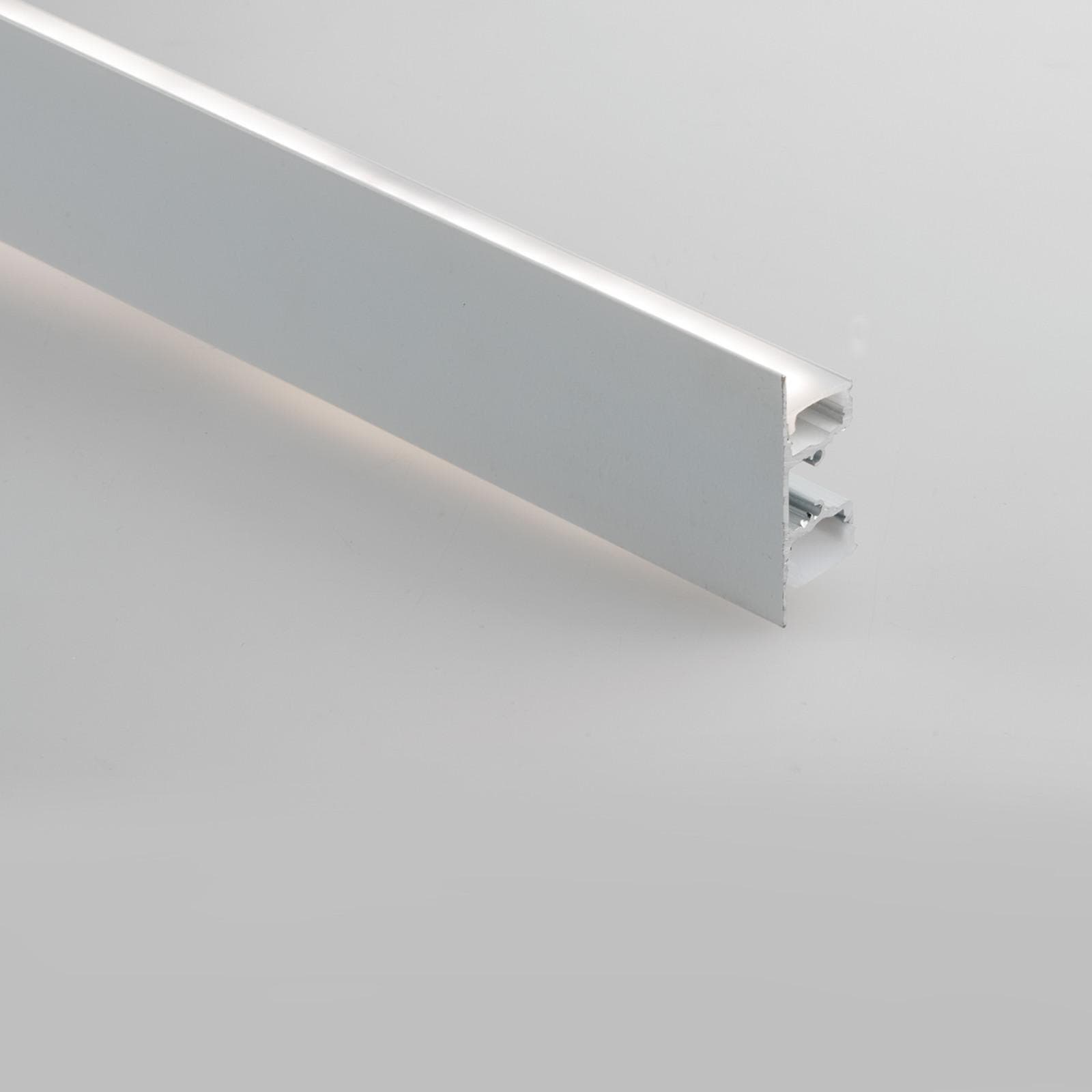 Profilo a doppia emissione 200x1,2 cm in alluminio bianco - Dubly