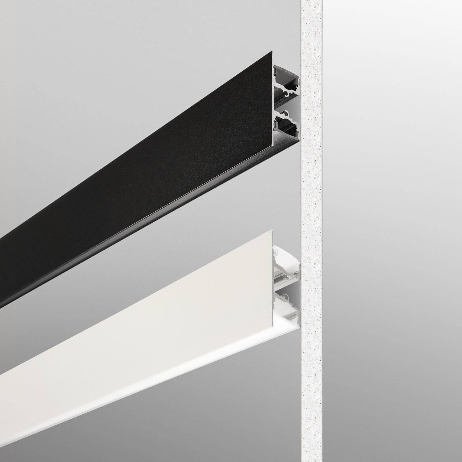 Profilo a doppia emissione 200x1,2 cm in alluminio nero - Dubly