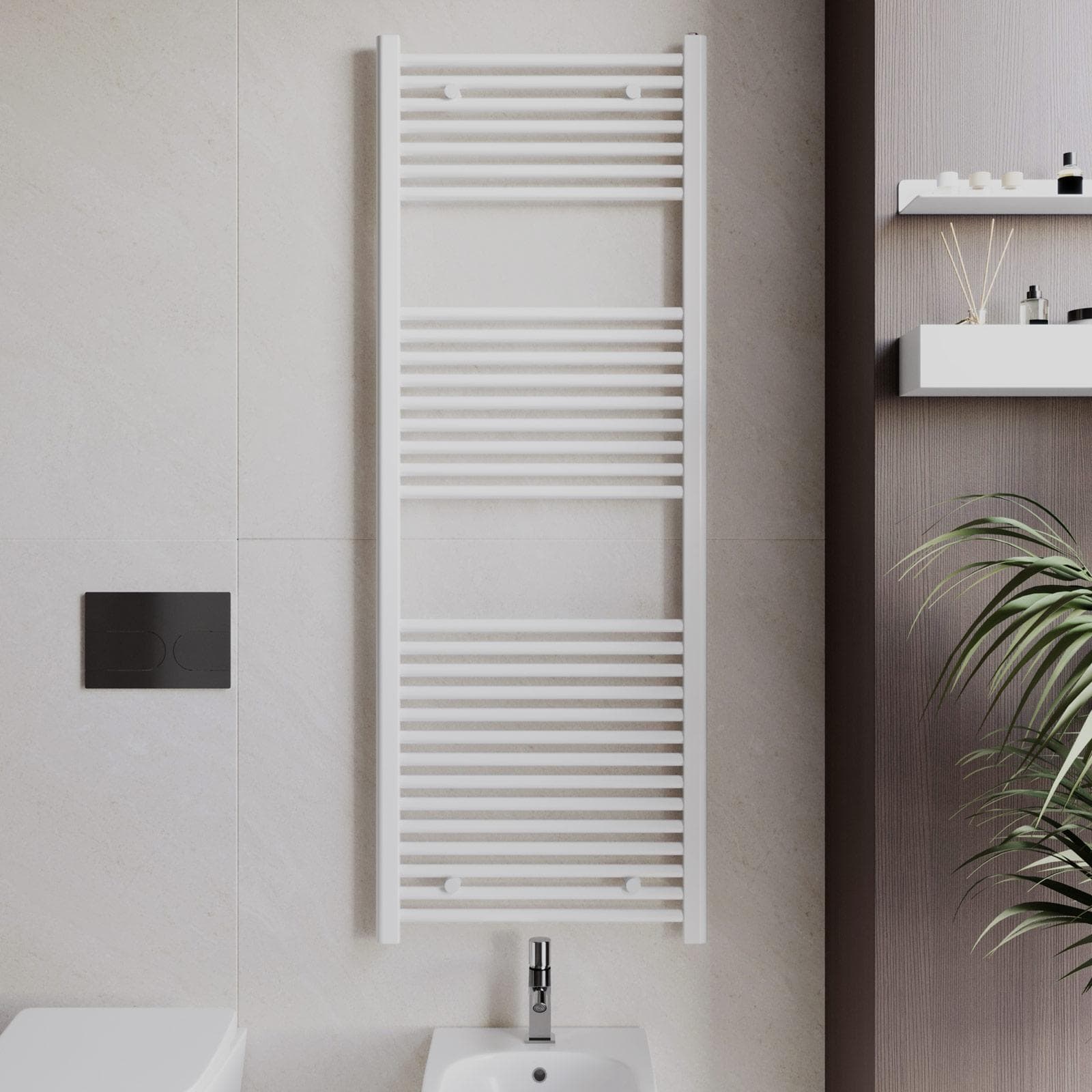 Termoarredo scaldasalviette 1500x550 bianco interasse 500 mm - Alpina