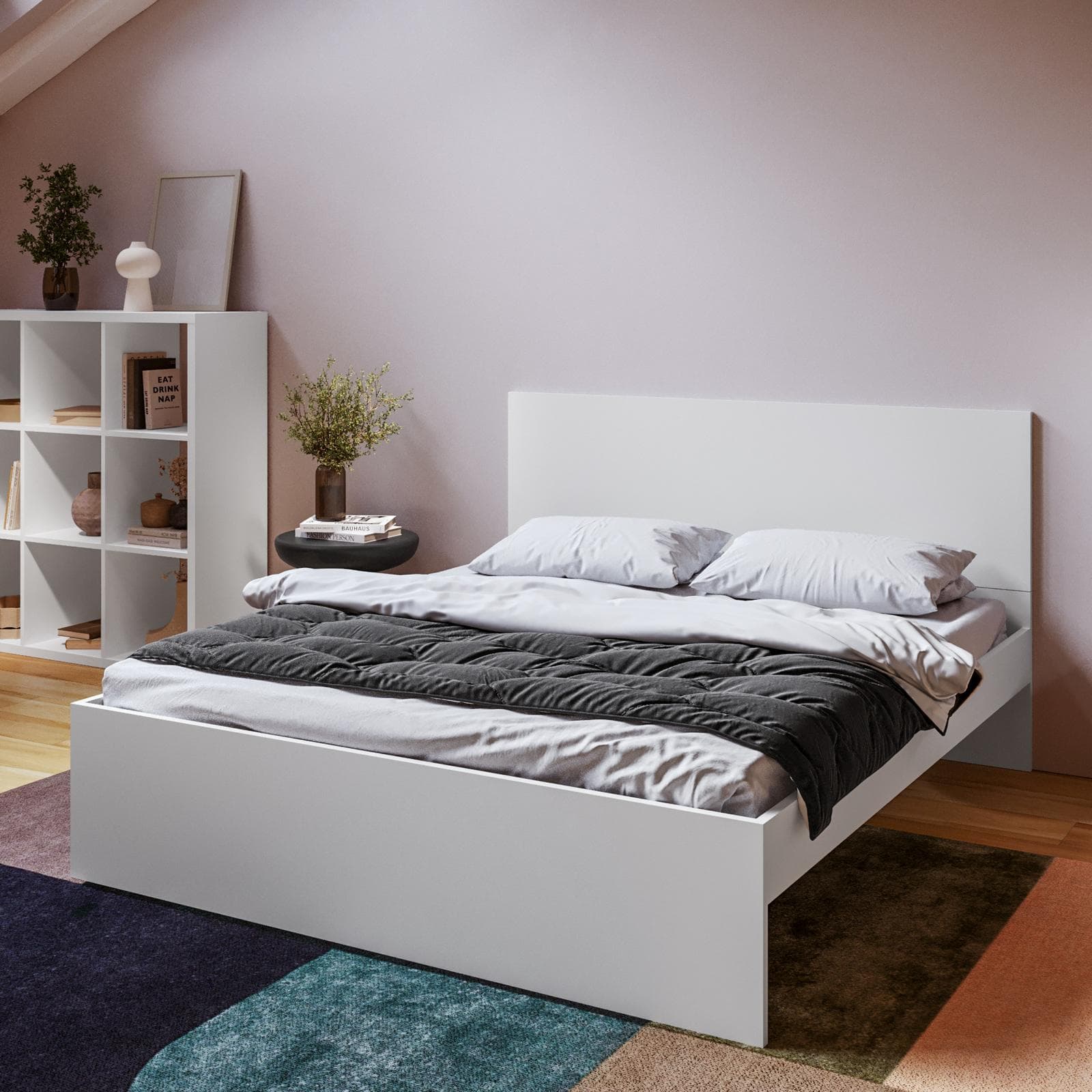 Rete a doghe per letto matrimoniale 160x200 cm senza piedini