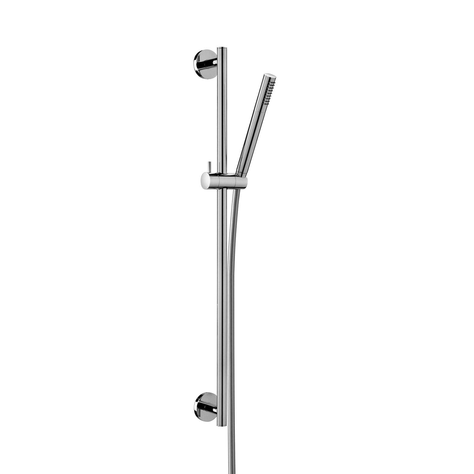 Saliscendi doccia con interasse 69,8 cm cromato con flessibile pvc argento - Life di Paffoni