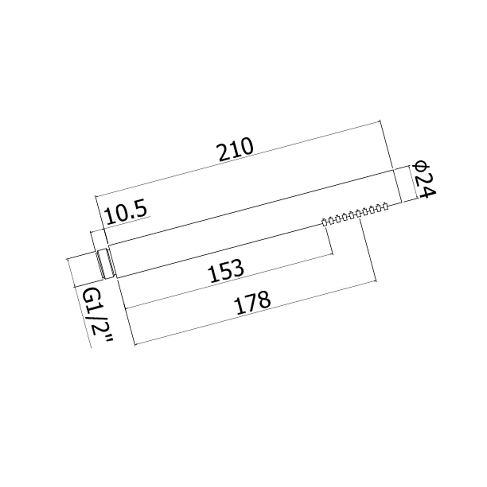 Saliscendi doccia con interasse 69,8 cm cromato con flessibile pvc argento - Life di Paffoni