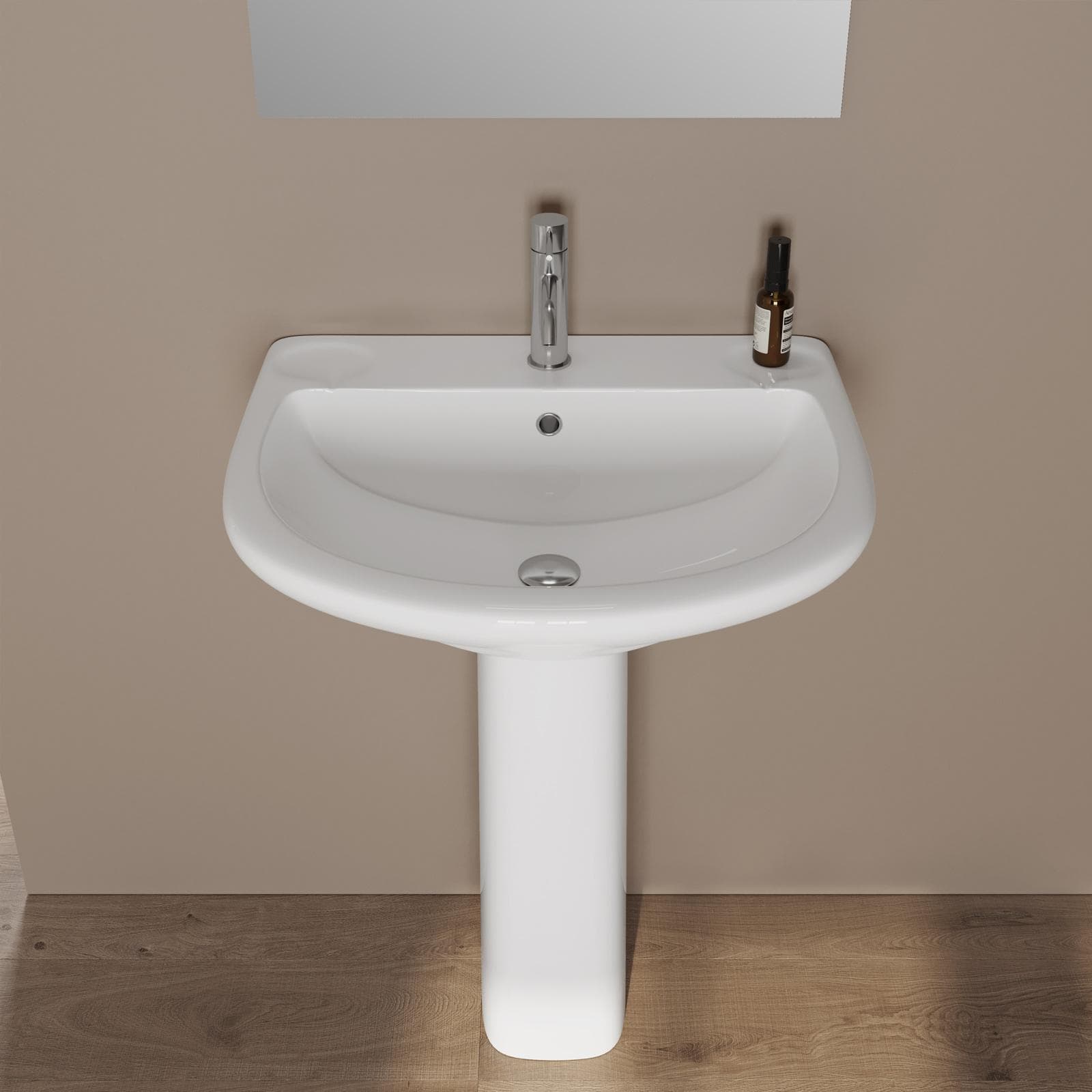 Sanitari a terra bagno serie completa di lavabo a colonna ceramica - Shira