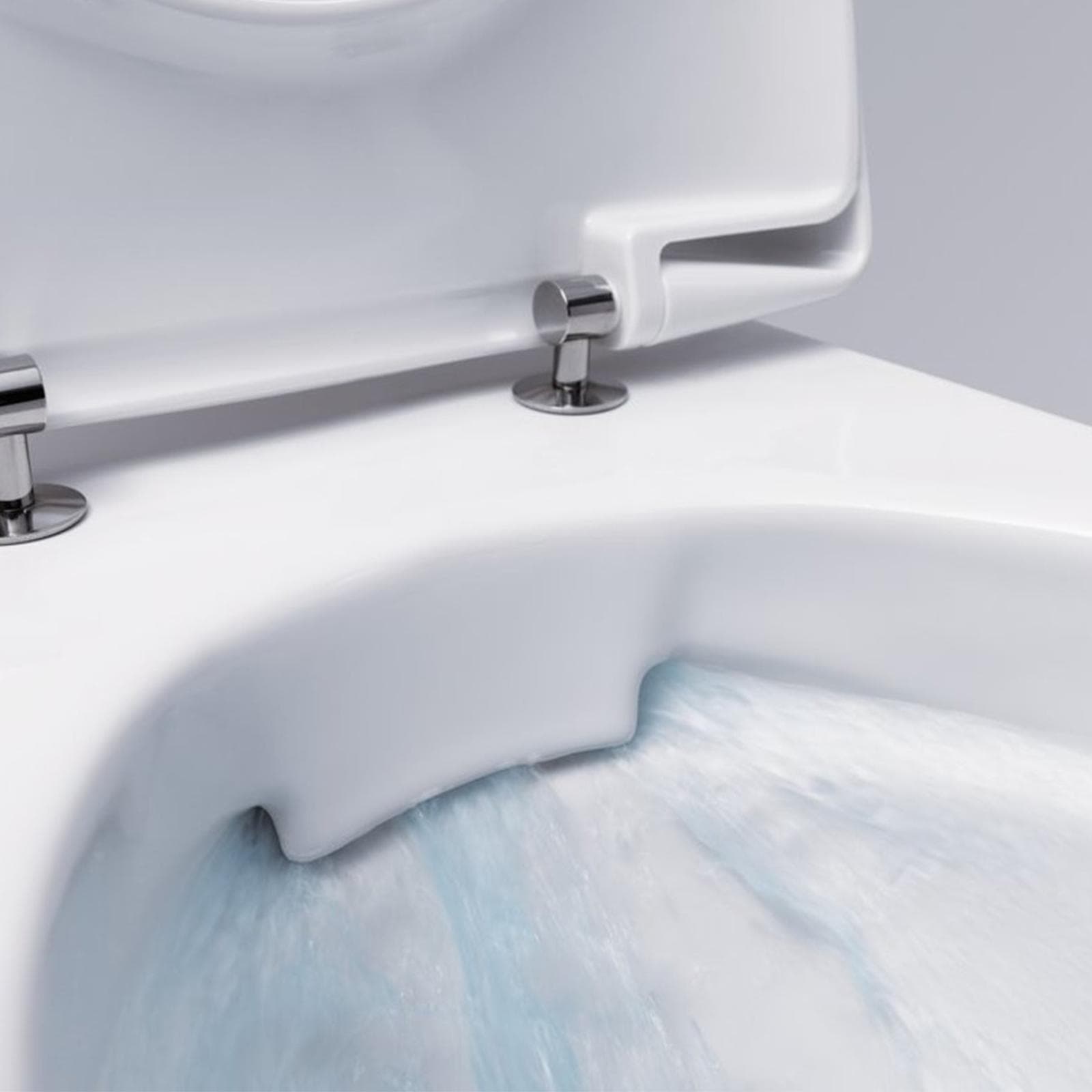 Sanitari sospesi a cacciata rimfree sedile SoftClose keratect Serie Acanto - Geberit