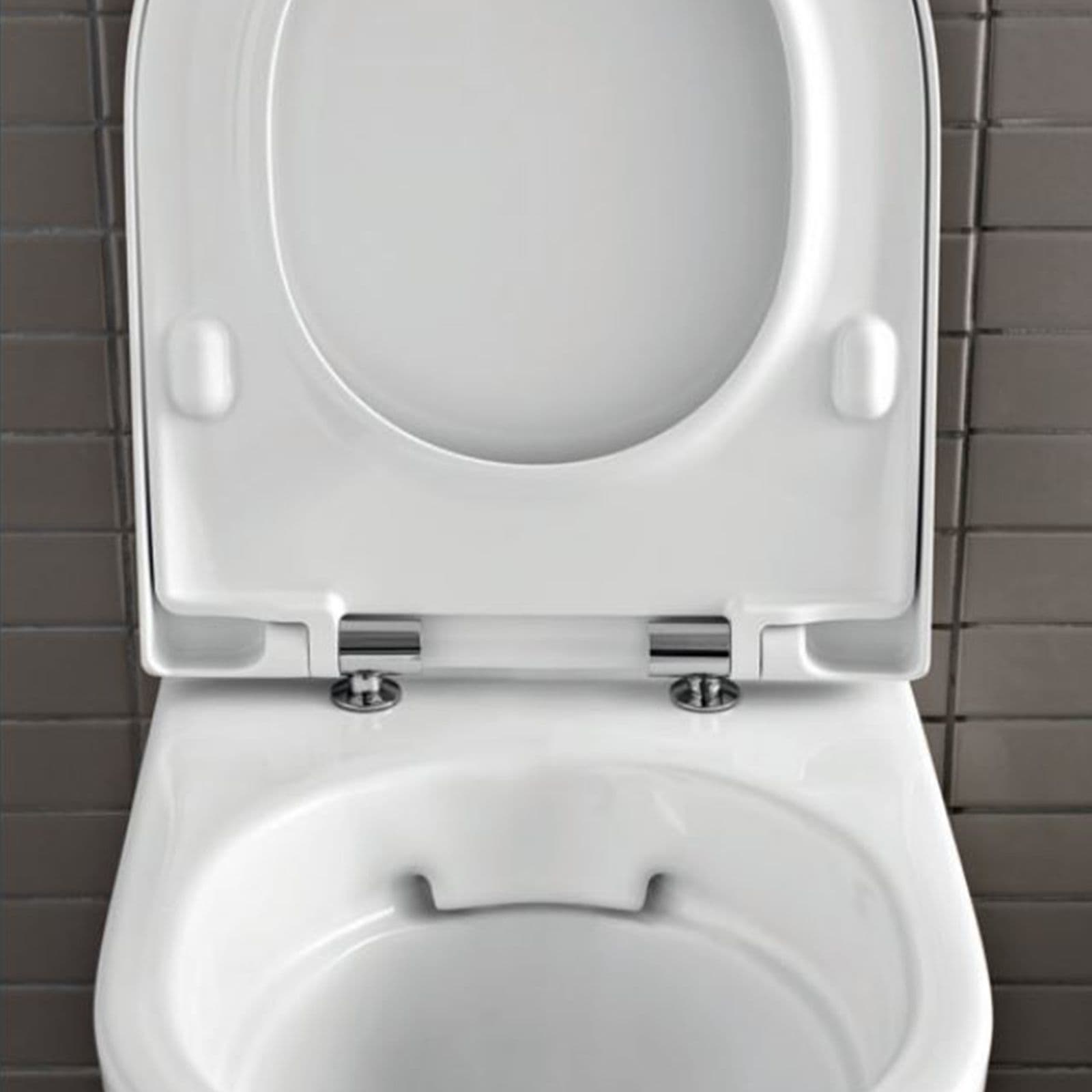 Sanitari sospesi a cacciata rimfree sedile SoftClose Serie Acanto - Geberit