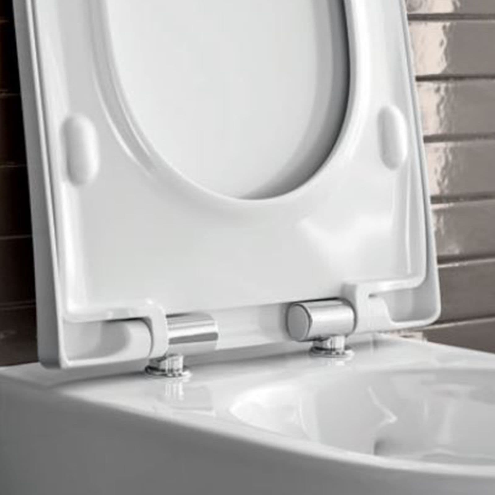 Sanitari sospesi a cacciata rimfree sedile SoftClose Serie Acanto - Geberit