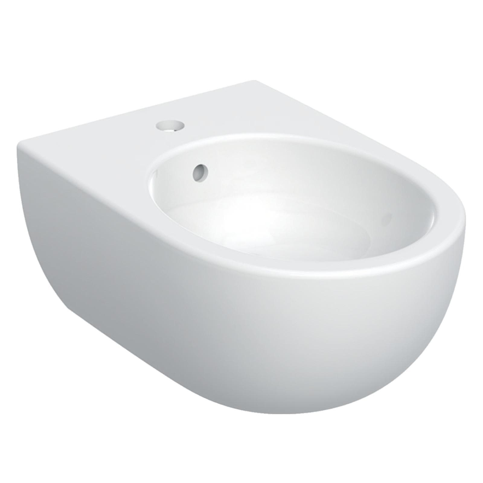 Sanitari sospesi in ceramica con sedile bianco Serie Selnova Premium - Geberit