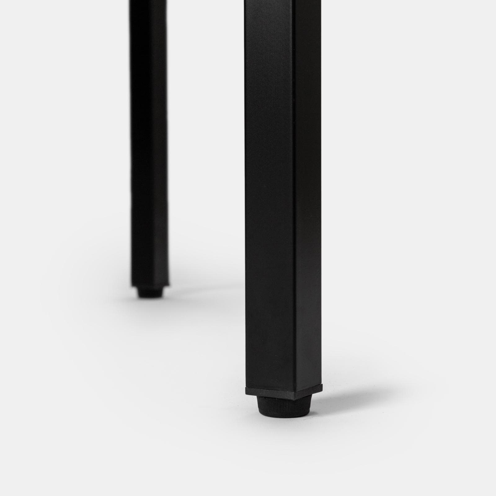 Scrivania 120x76h cm in acciaio verniciato nero con armadietto - Easton