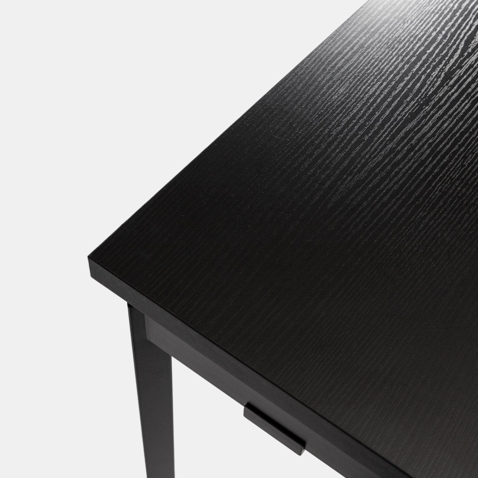 Scrivania 120x76h cm in acciaio verniciato nero con armadietto - Easton